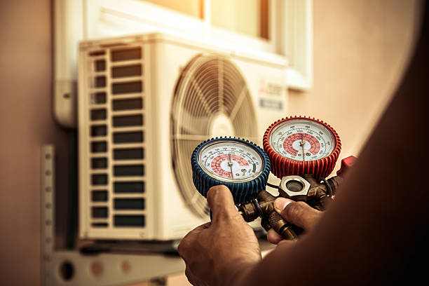 Professional Ductwork Repair technician working in Dupont, CO